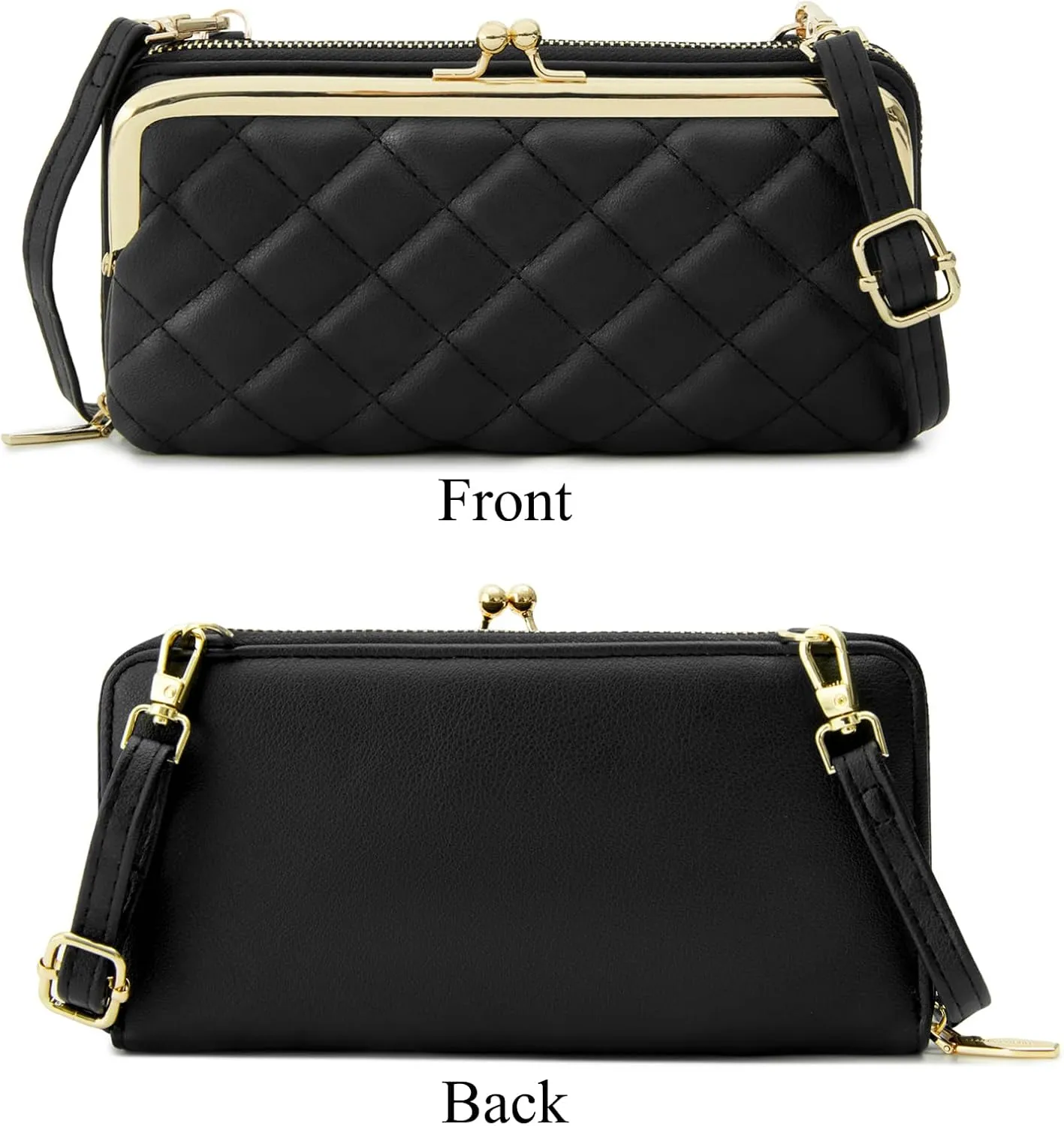 Women Small Shoulder Crossbody Bag Kiss Lock Fashion Designer Phone Purse