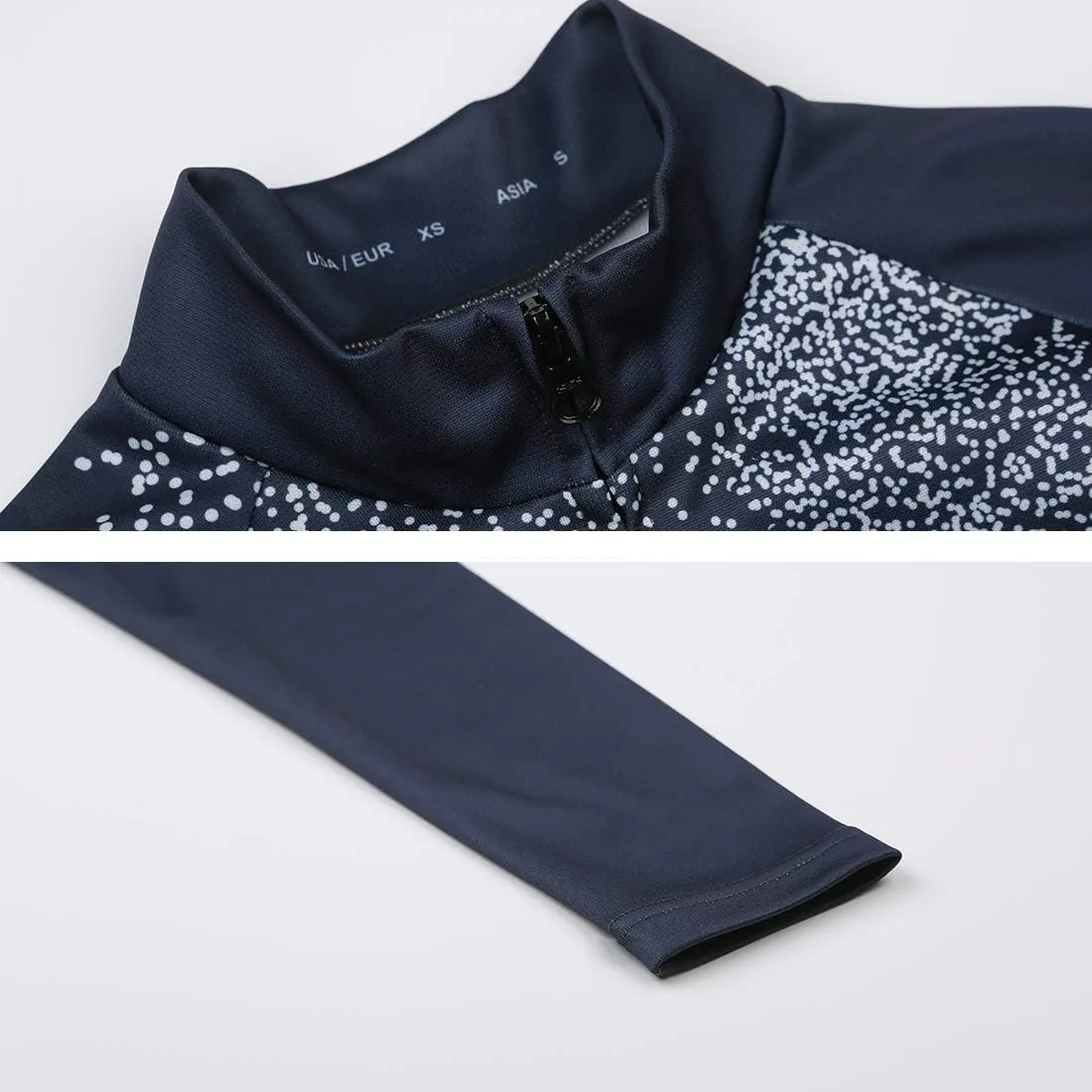 Women's Cycling Jersey Thermal Shirt Top Autumn Winter Long Sleeve Bicycle Jacket Close-Fitting
