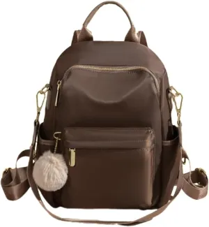 Women's Essential Mini Travel Backpack Fashion Hundreds of Charms Small Backpack Multi-functional Commuter Shoulder Bag