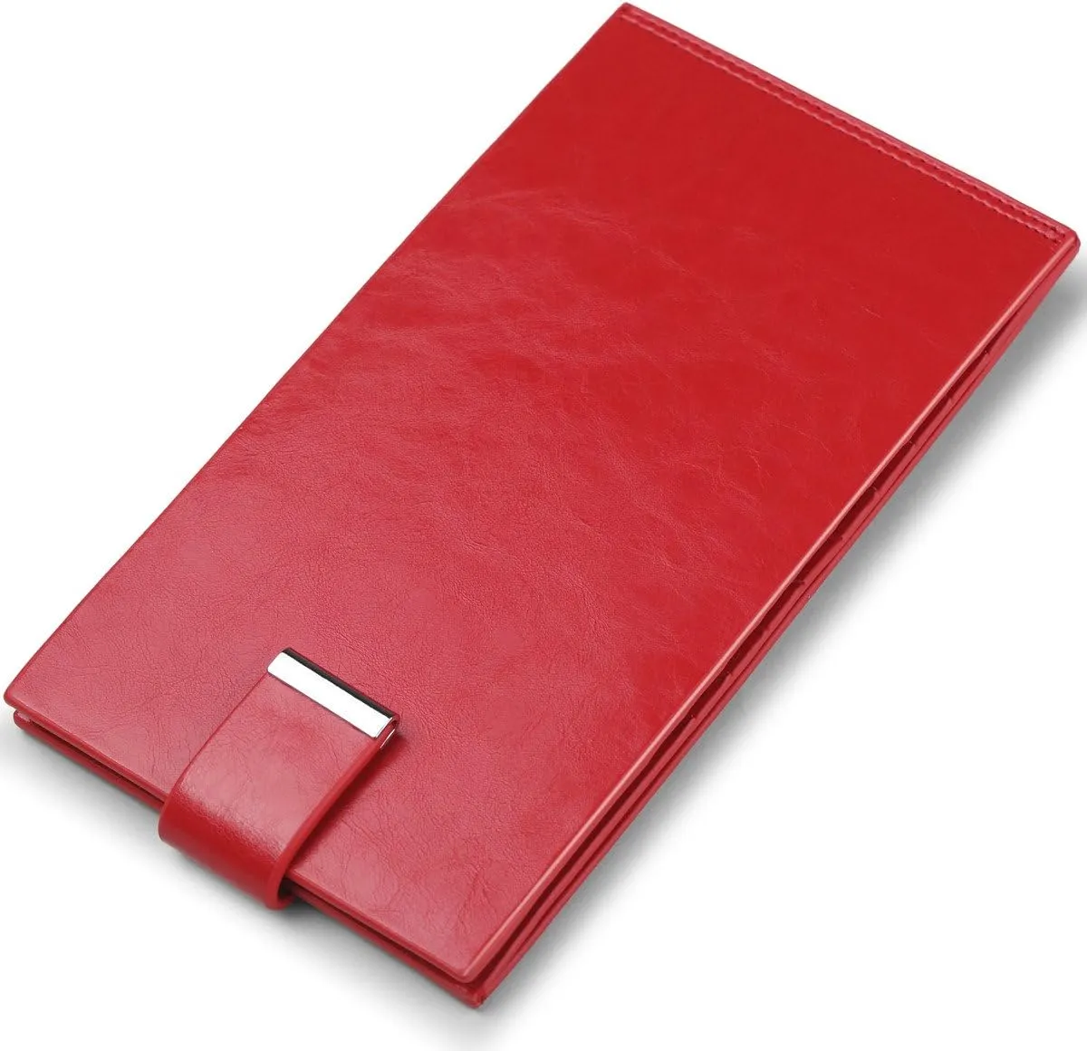 Women's Genuine Leather Credit Card Holder RFID Long Zipper Purse Wallet