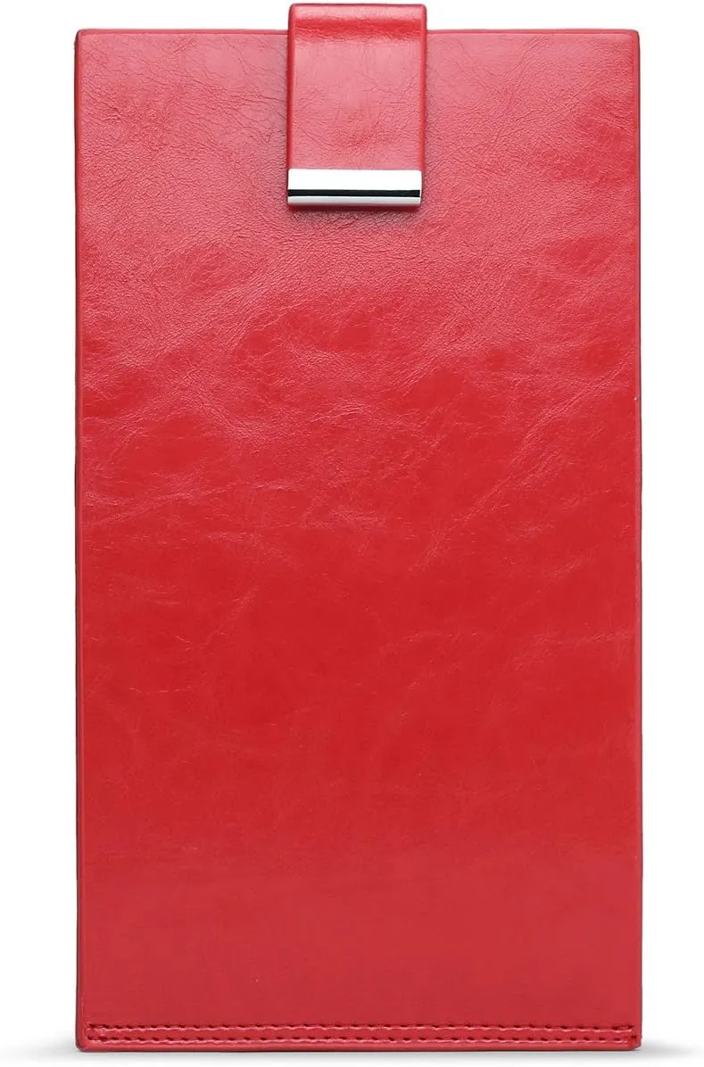 Women's Genuine Leather Credit Card Holder RFID Long Zipper Purse Wallet