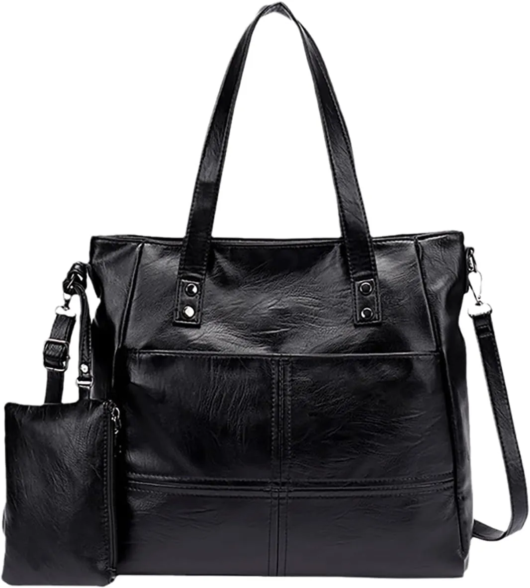 Women's Handbag and Wallet Set, Top Handle Handbag, Women's Shoulder Crossbody Bag, Large Tote Bag