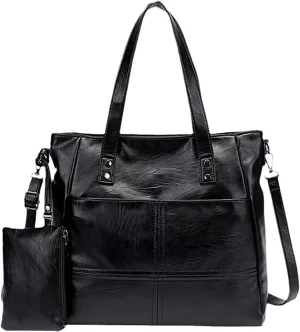Women's Handbag and Wallet Set, Top Handle Handbag, Women's Shoulder Crossbody Bag, Large Tote Bag