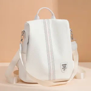 Women's Leather Large Capacity Backpack