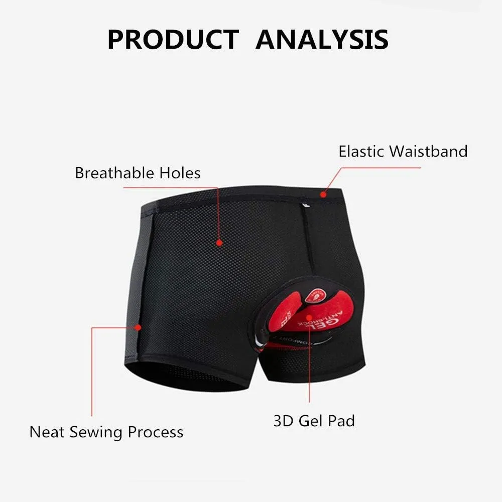 WOSAWE Men's Baggy Cycling Shorts Quick Dry Mountain Bike Bottoms MTB Padded Shorts with 7 Pockets