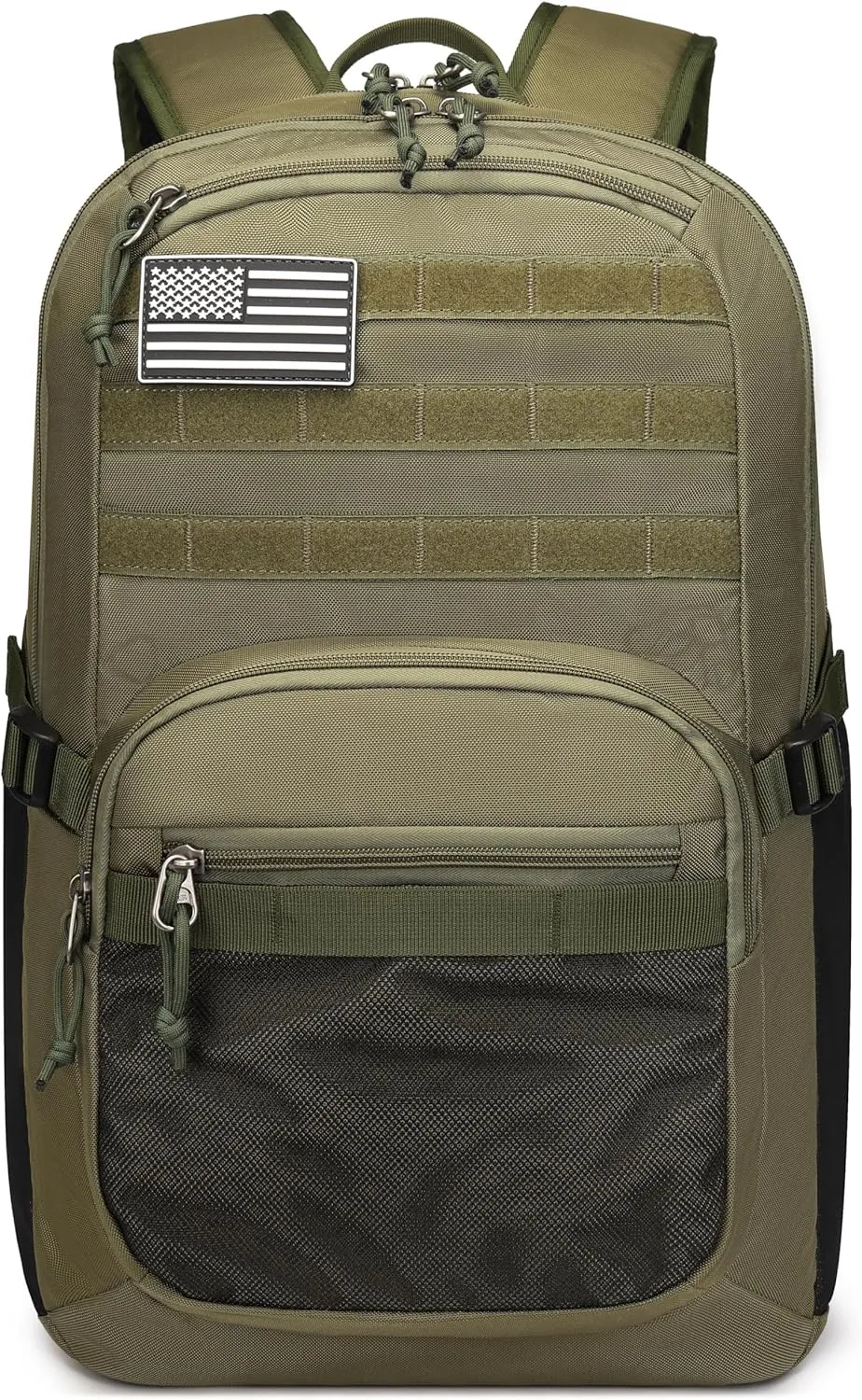 Wotony Military Tactical Backpack for Men Army 3 Days Assault Pack Bag with Molle System for Outdoor Adventures (Military green, 40L)
