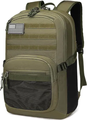 Wotony Military Tactical Backpack for Men Army 3 Days Assault Pack Bag with Molle System for Outdoor Adventures (Military green, 40L)