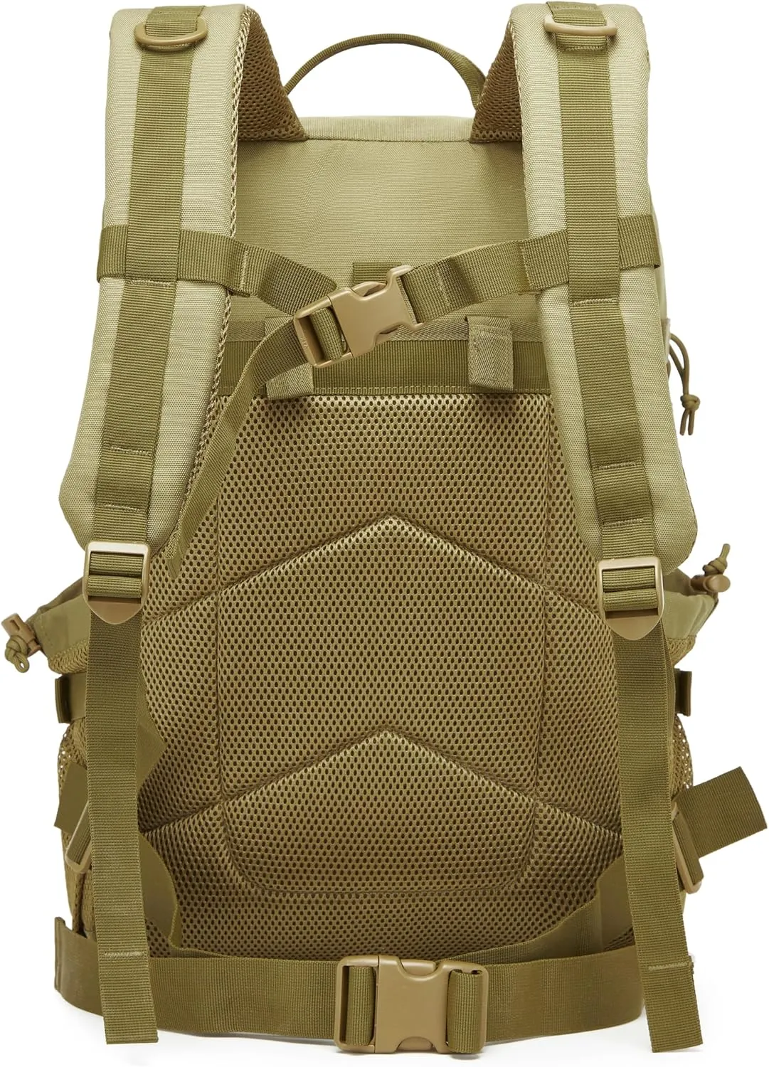 Wotony Tactical Backpack - Military waterproof backpack with multiple pockets and tactical gear for the outdoors (khaki, 45L)
