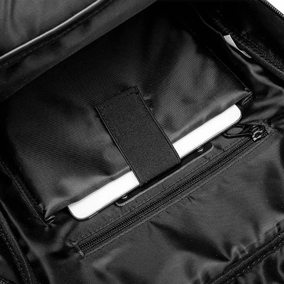 Woven Leather Backpack with Laptop Compartment