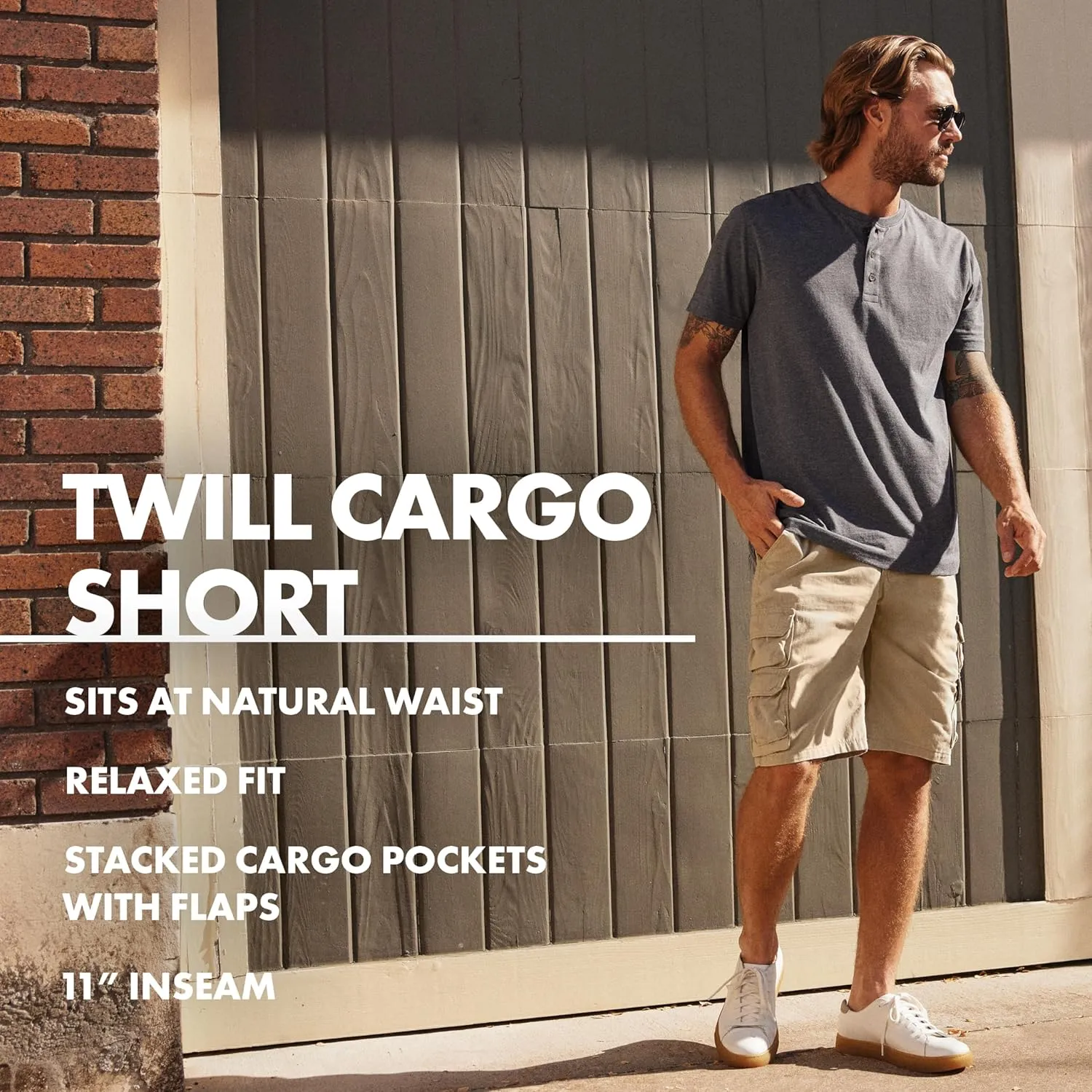 Wrangler Authentics Men's Premium Twill Cargo Short