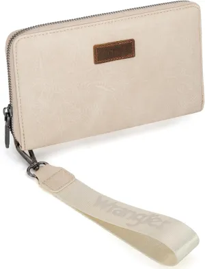 Wrangler Womens Wallet Wristlet Long Purse Designer Clutch Large Capacity Credit Card Holder for Women Men