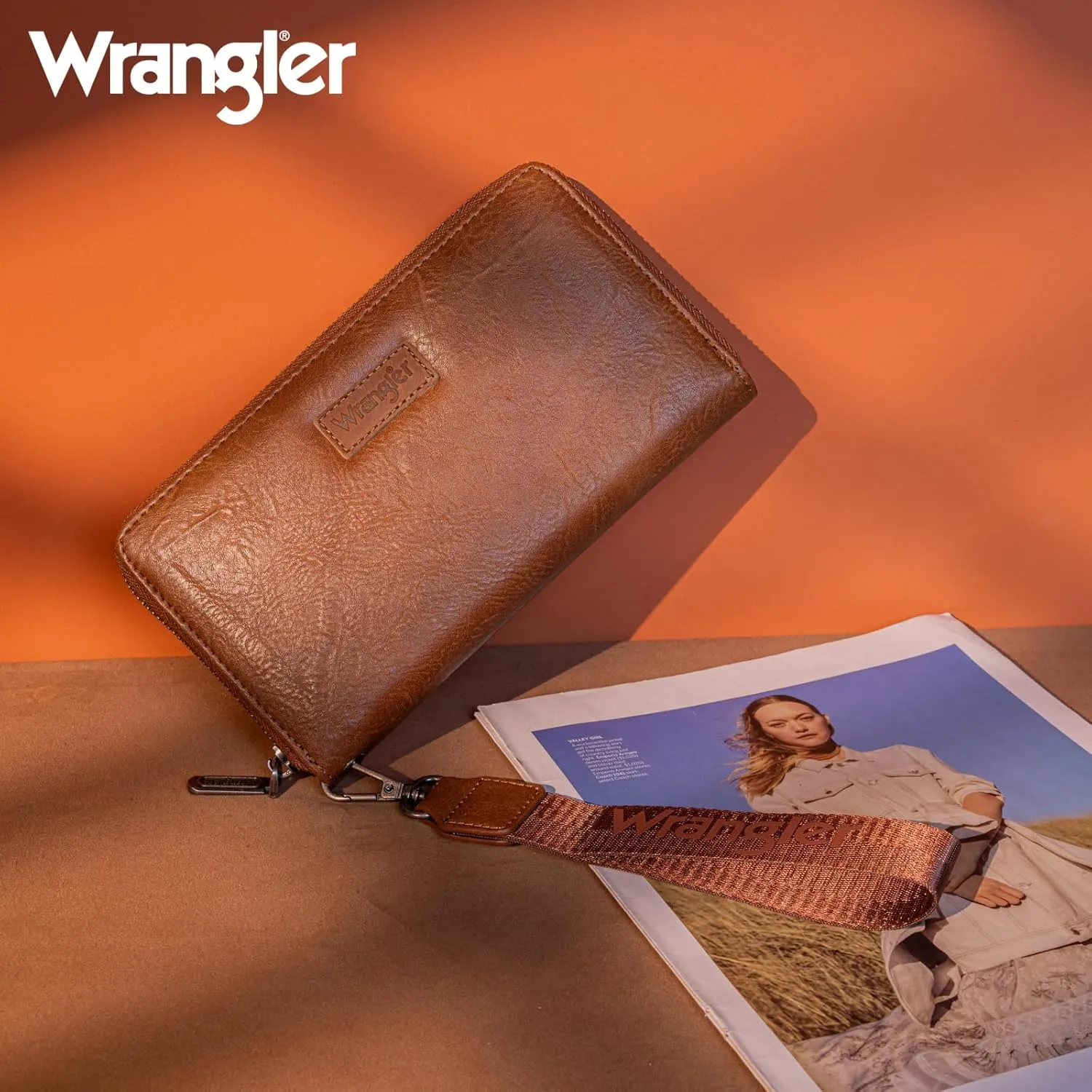 Wrangler Womens Wallet Wristlet Long Purse Designer Clutch Large Capacity Credit Card Holder for Women