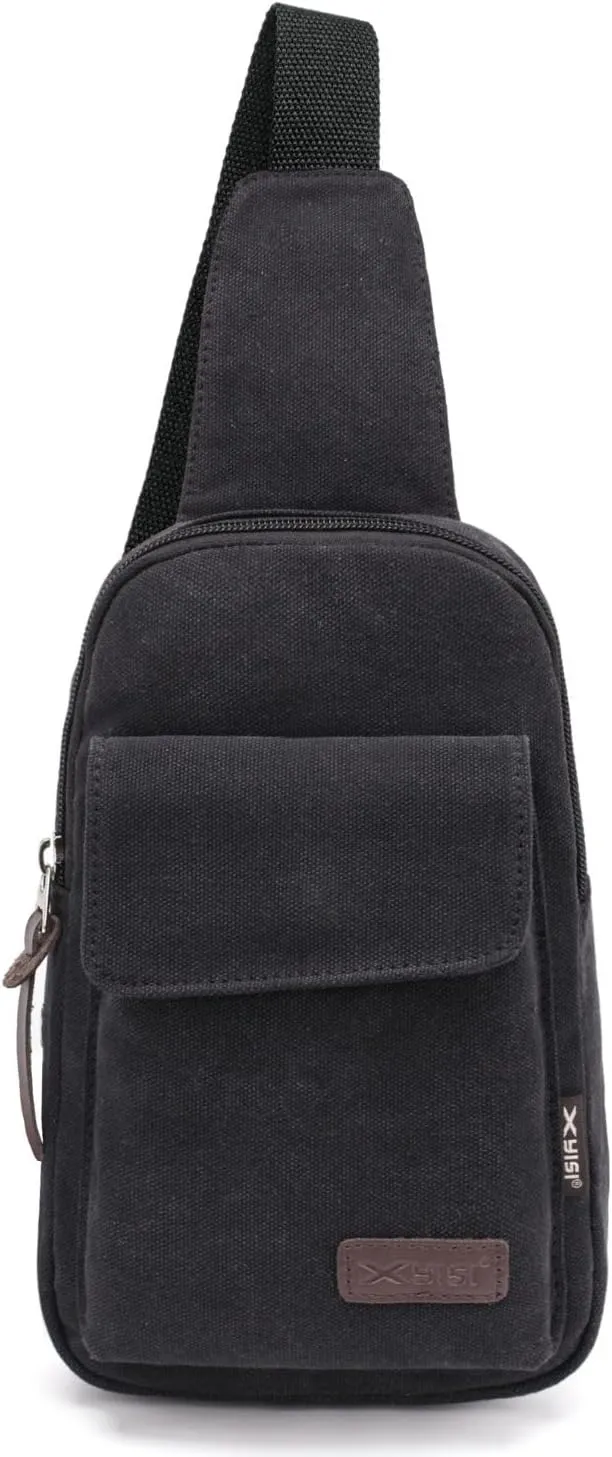 Wxnow Canvas Sling Bag Crossbody Backpack for Women & Men Chest Bag