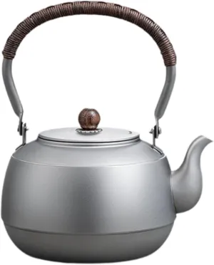 Yajuyi Camping Kettle Titanium Water Pot for Boiling Water, Drinkware Tea Pot Tea Kettle for Climbing Camping Traveling Fishing