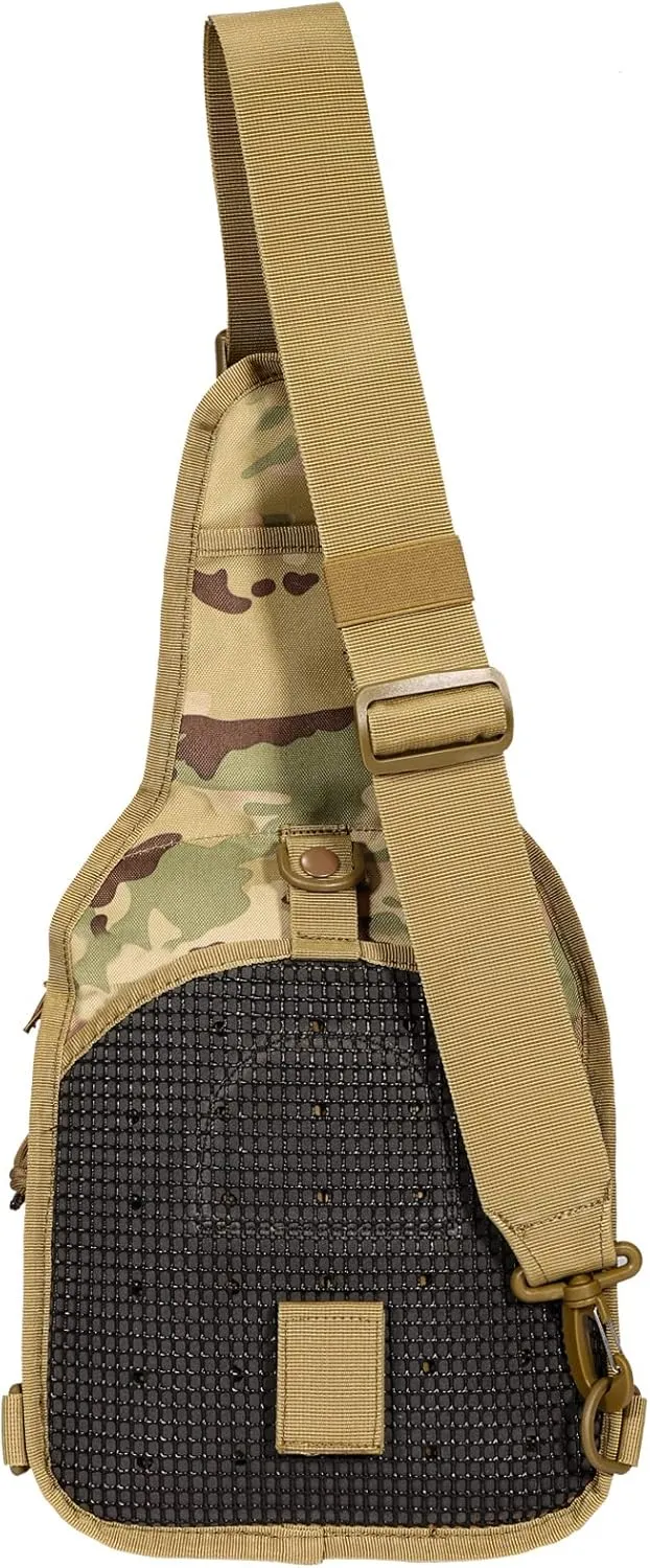 YAKEDA Tactical EDC Backpack Military Sling Backpack Shoulder Bag for Travel,Outdoor,Hiking, (CP) 10.24 * 8.27 * 4.33 inches