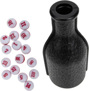 Yardwe 3 Sets Dice Bottle Pool Shaker Bottle Snooker Accessory Billiard Bottle Pool -resistant Snooker Bottle Billiard Supply Billiard Accessory Dice Cup Number Resin