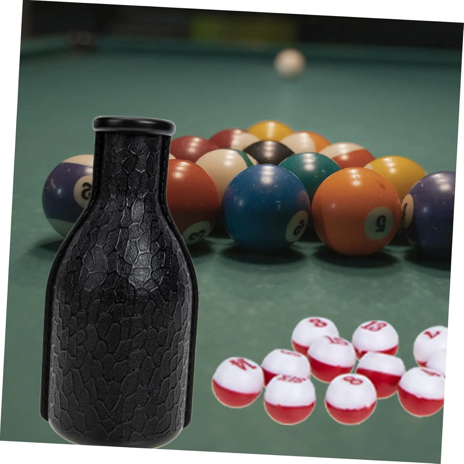 Yardwe 3 Sets Dice Bottle Pool Shaker Bottle Snooker Accessory Billiard Bottle Pool -resistant Snooker Bottle Billiard Supply Billiard Accessory Dice Cup Number Resin