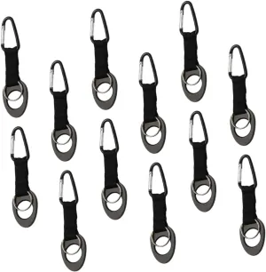 Yardwe Water Bottle Belt Clip Set 12 Pack Portable Carabiner Hooks for Hiking Backpacking and Outdoor Sports