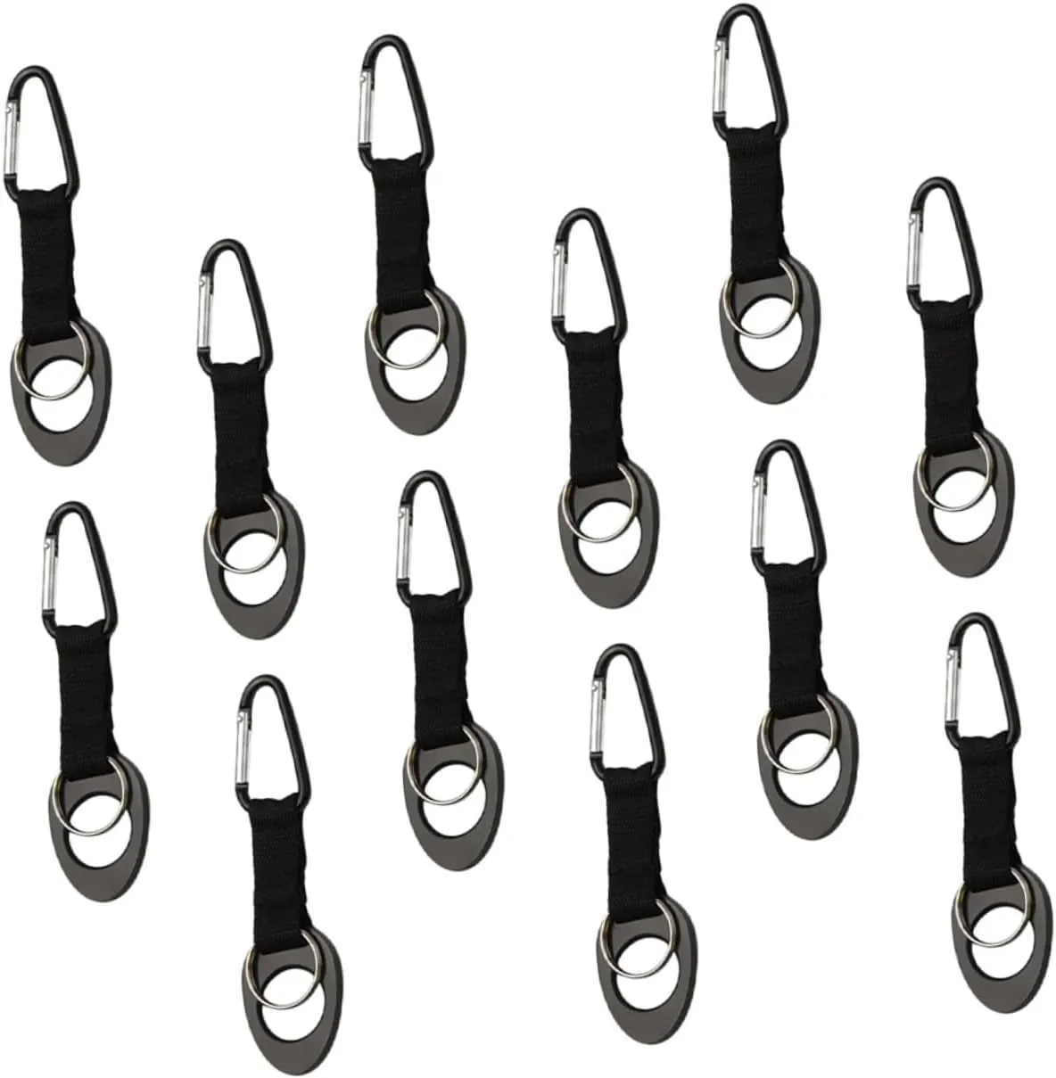 Yardwe Water Bottle Belt Clip Set 12 Pack Portable Carabiner Hooks for Hiking Backpacking and Outdoor Sports