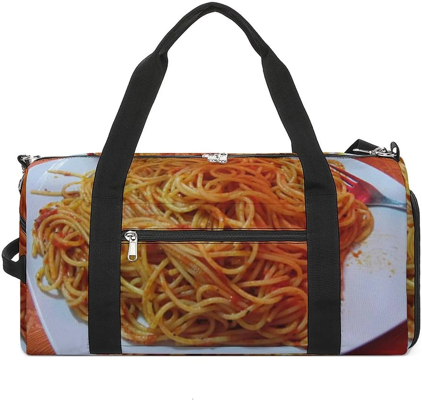 Yellow Lemons Pattern Fitness Bag with Large Capacity Backpack And Waterproof Bag