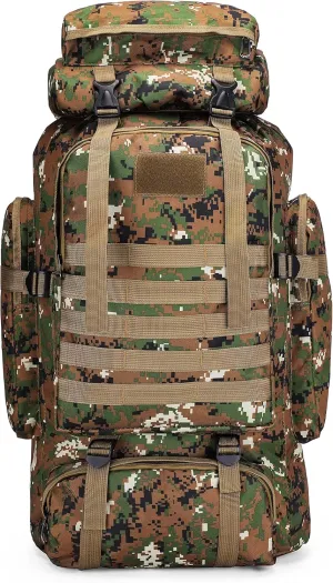 YFREAL 80L Hiking Camping Backpack,Hunting Backpack for Outdoor,Backpack Waterproof,Tactical Backpack for Men Women