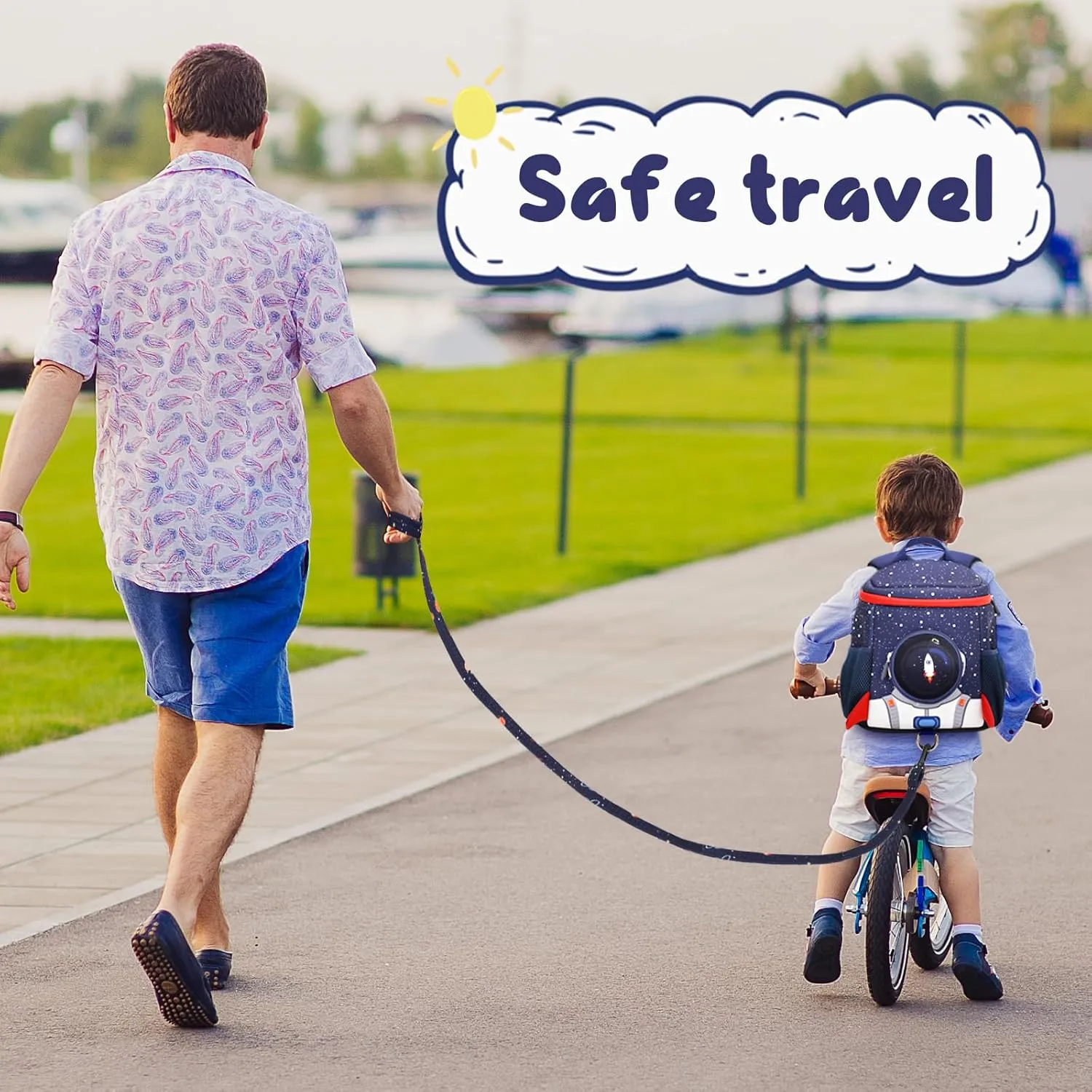 yisibo Rocket Kids Backpack with Safety Leash,Anti-lost Children Toddler Backpack for Boys Girls Baby 3-9 Years