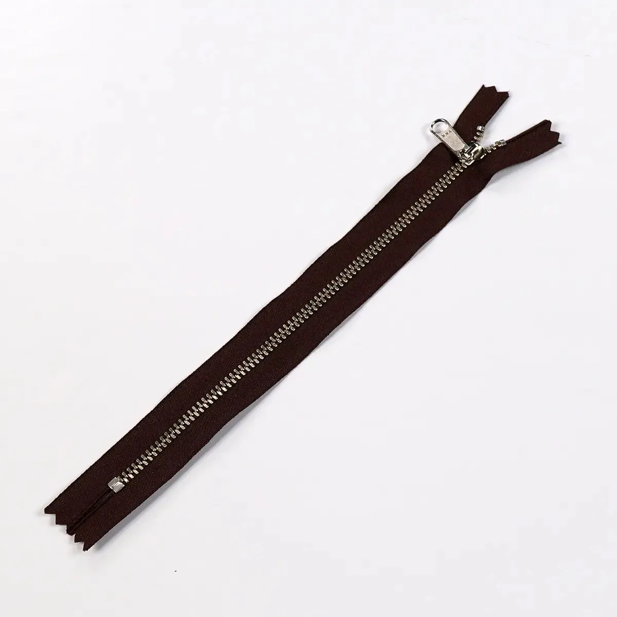 YKK 4.5 Nickel Bag Zipper Long Pull 8 Inch