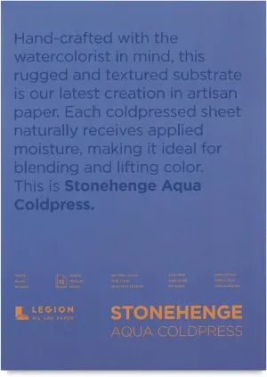 Yupo Paper Stonehenge Aqua Block Hotpress Pad 10"X10" 15 Sheets/Pkg-White 140lb