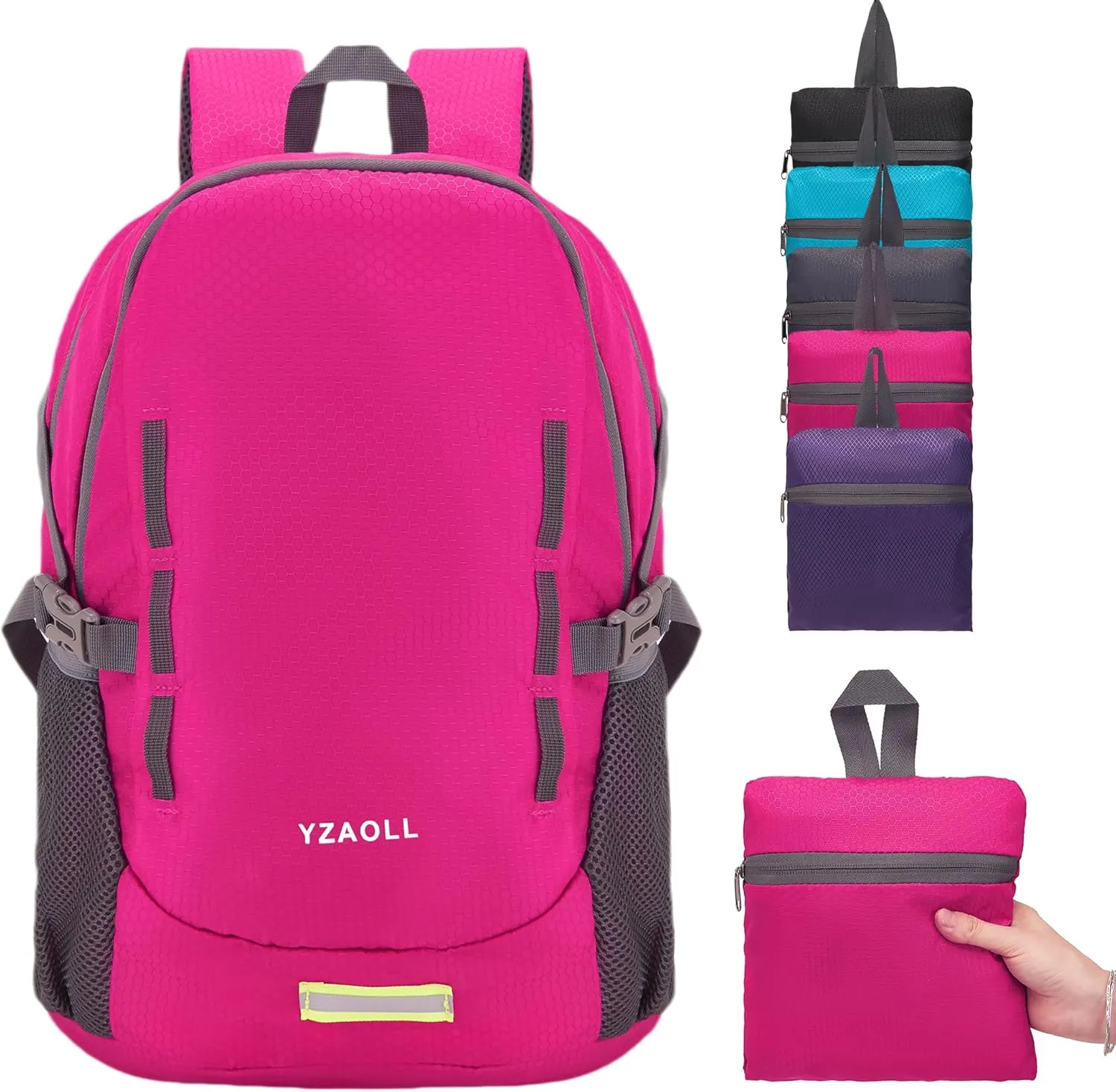 YZAOLL Ultra Lightweight Packable Backpack 20L Foldable Backpack Water Resistant Daypack for Women Men Travel Hiking Backpack