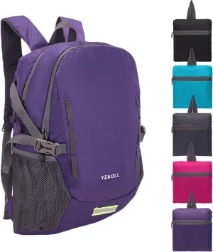 YZAOLL Ultra Lightweight Packable Backpack 20L Foldable Backpack Water Resistant Daypack for Women Men Travel Hiking Backpack