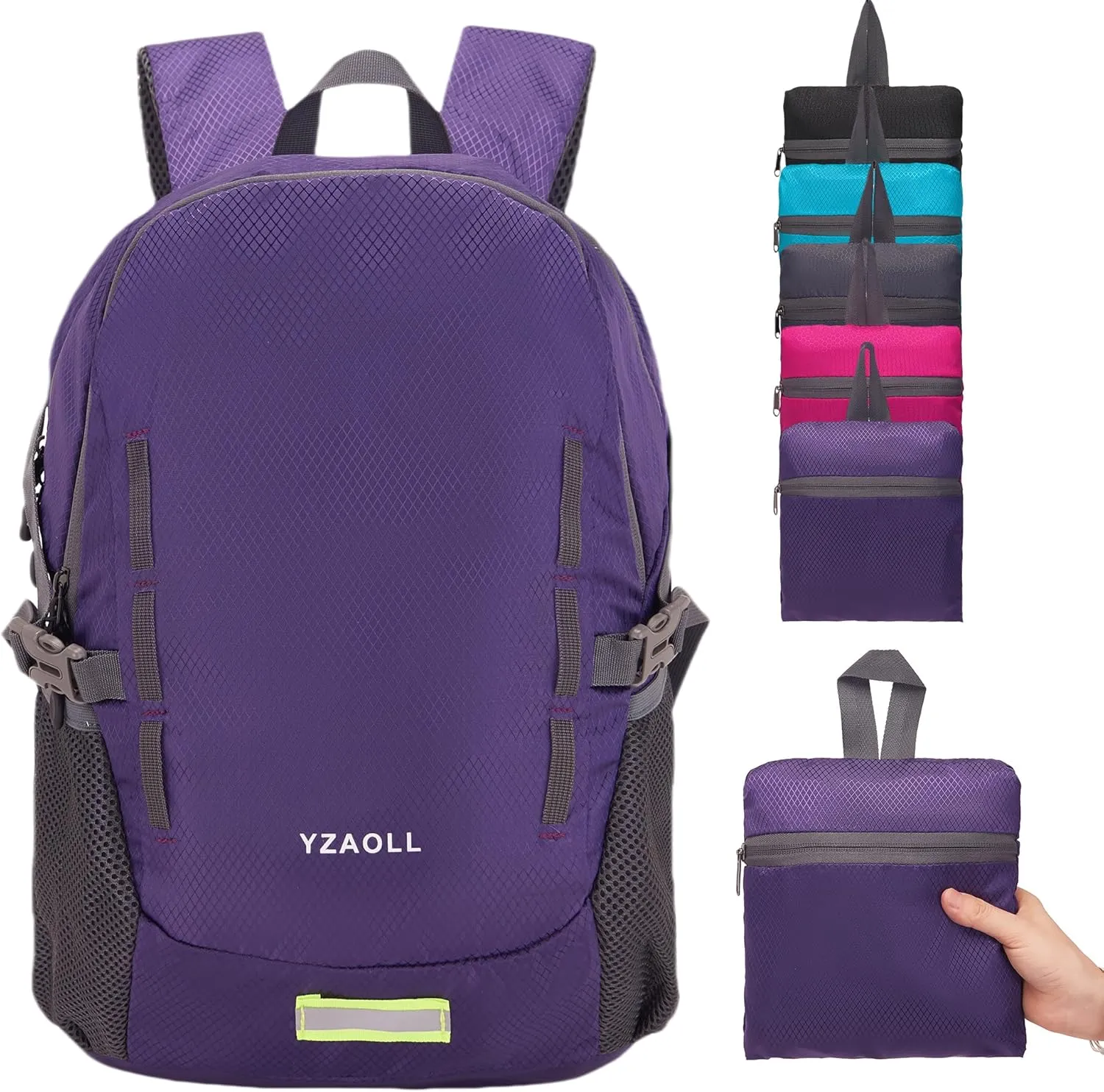 YZAOLL Ultra Lightweight Packable Backpack 20L Foldable Backpack Water Resistant Daypack for Women Men Travel Hiking Backpack