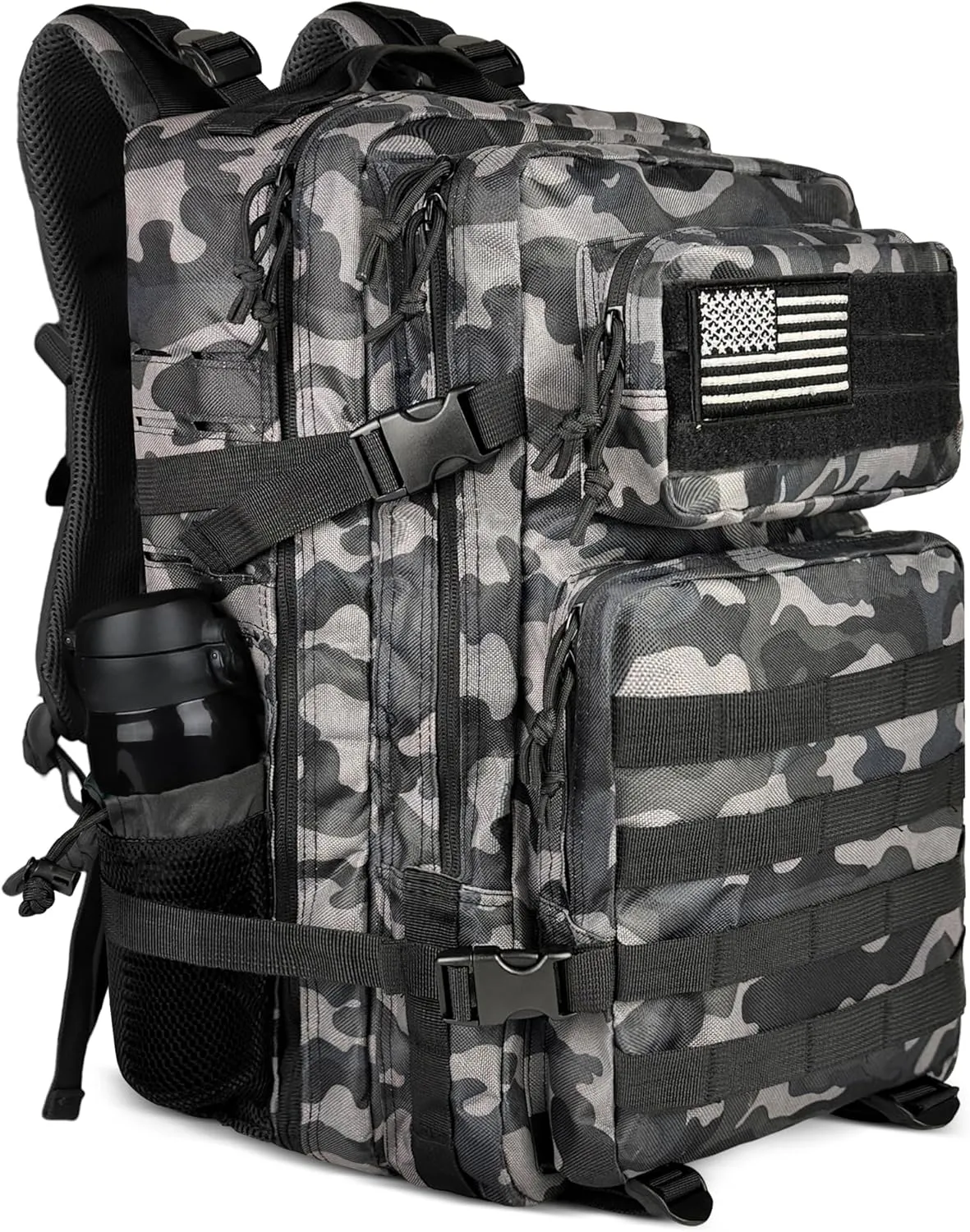 Zavothy 45L Military Tactical Backpack for Men and Women Army 3 Day Assault Pack Bag Large Rucksack with Molle System