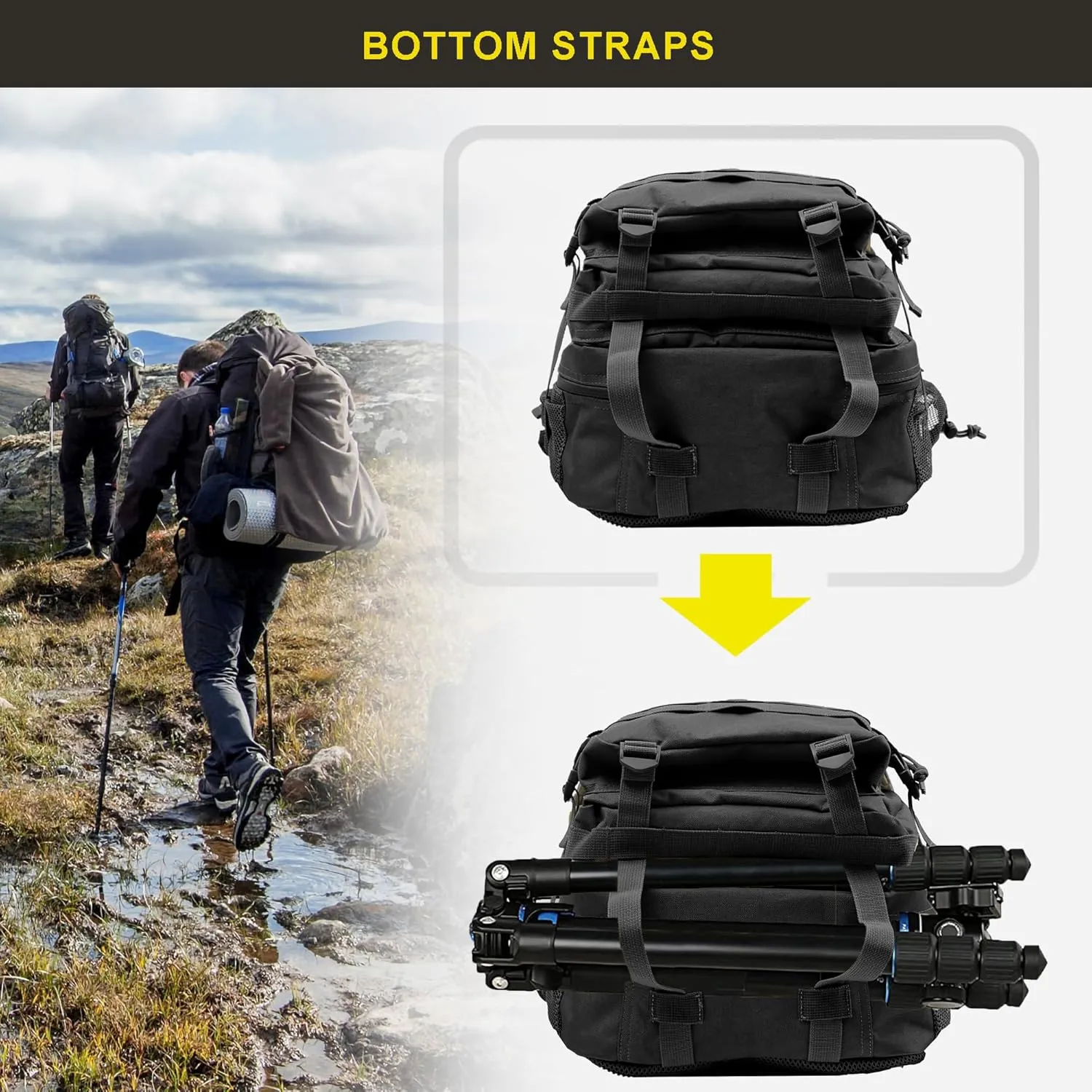 Zavothy 45L Military Tactical Backpack for Men and Women Army 3 Day Assault Pack Bag Large Rucksack with Molle System