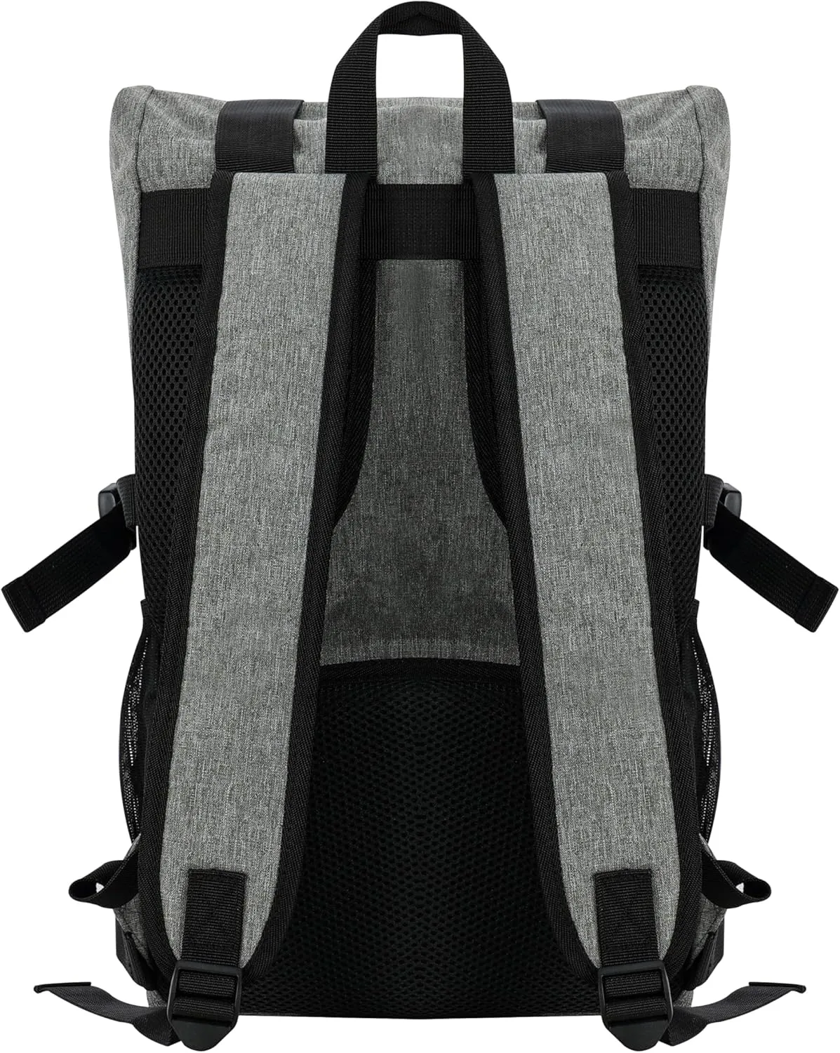 zazzy Smell Proof Bag with Combination Lock, Weather Resistant Lockable Smell Proof Backpack, Expandable Backpack Grey
