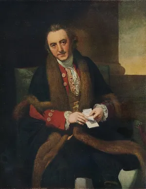 ZhiChengHflBM Vintage Painting Print Canvas Wall Art Art Canvas Picture Portrait of Mr Maddison by Johan Zoffany Poster Artwork for Home Decor 60x90cm