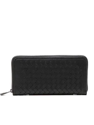 Zip Around Wallet in Black