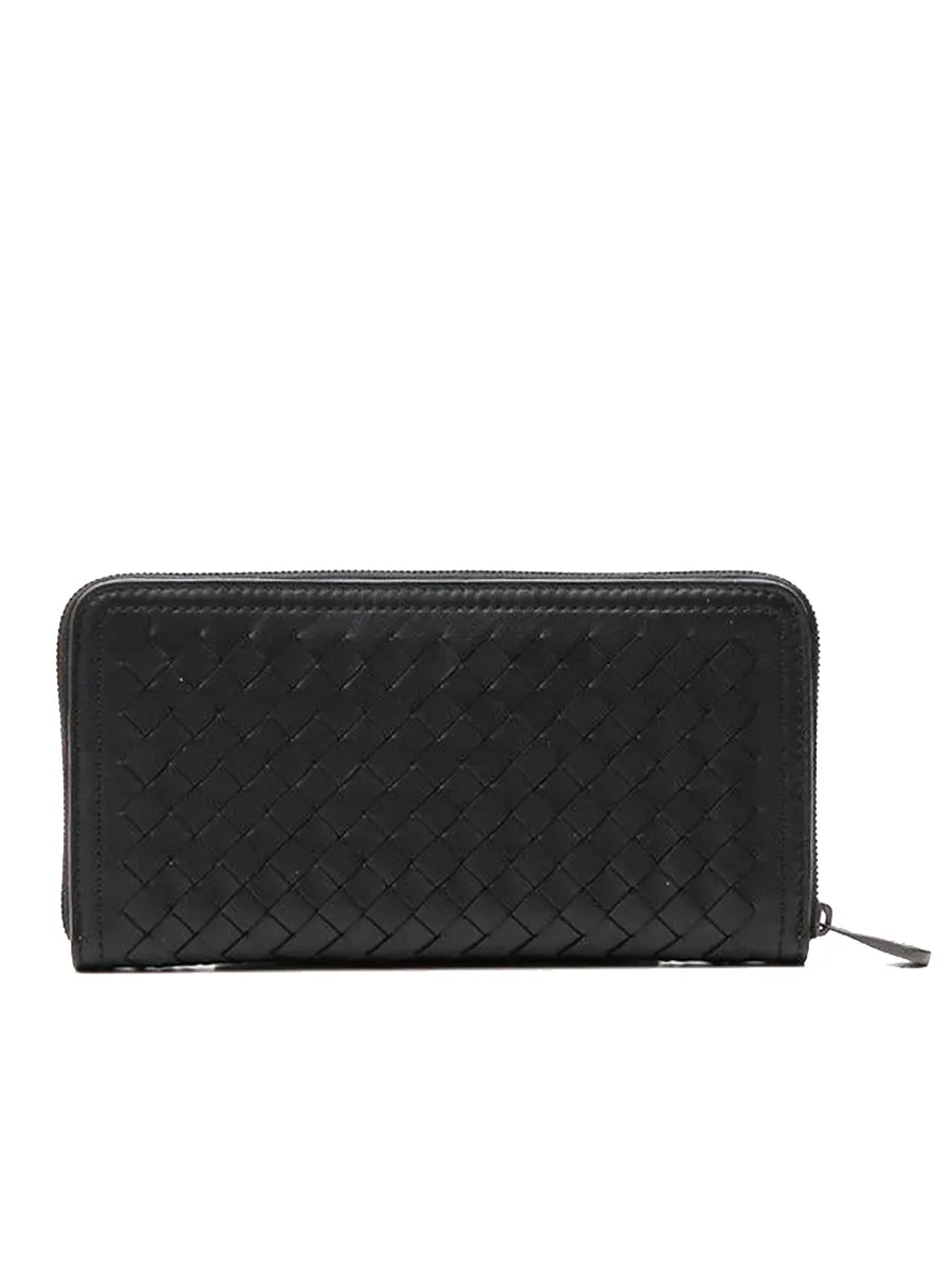 Zip Around Wallet in Black