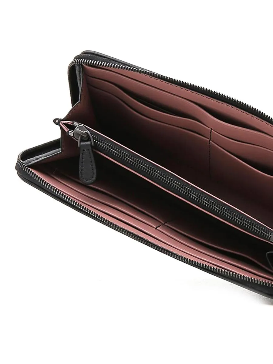 Zip Around Wallet in Black