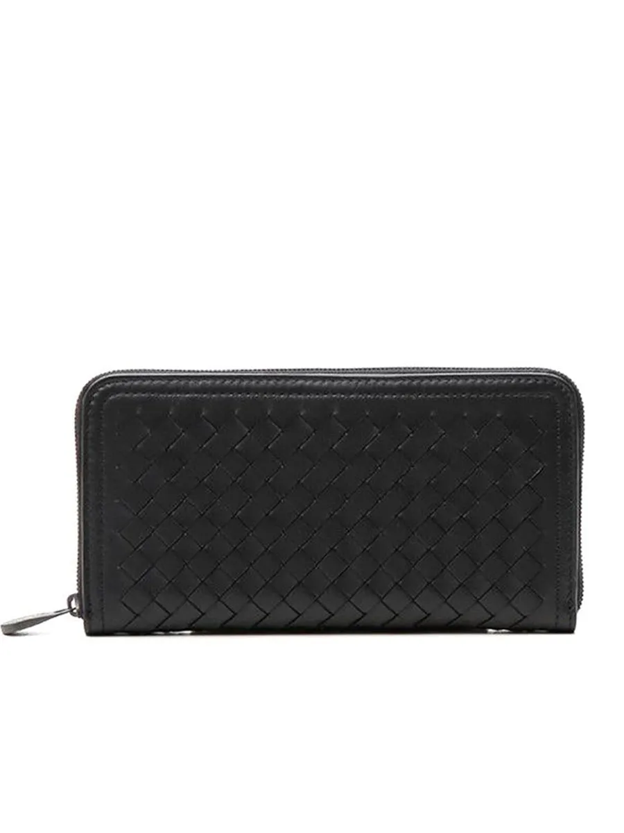 Zip Around Wallet in Black